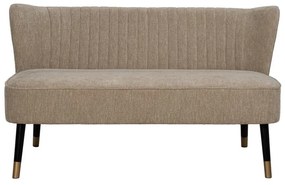 Beżowa sofa z tkaniny szenilowej 134 cm Glam – Ixia