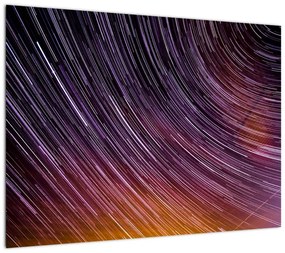 Obraz rozmytych gwiazd na niebie (70x50 cm)