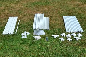 Ogrodowy namiot 3×6 m z oknami i ściankami, zielony