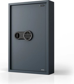 Szafka na klucze elektroniczna z wrzutnią i zamkiem na kod, na 133 klucze, 430x665x130 mm: BRUCE