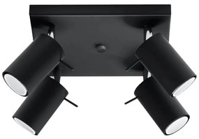 Plafon RING 4 czarny SOLLUX  LIGHTING
