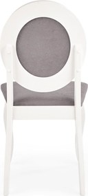 Białe krzesło do jadalni w stylu Retro Barock