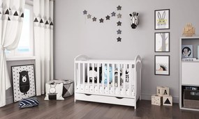 Łóżeczko Adaś2 120/60 z szufladą