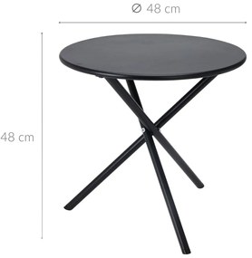 Metalowy stolik ogrodowy, Ø 48 cm