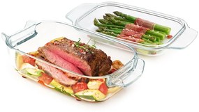 Szklane naczynie do zapiekania z pokrywką 19x34 cm GrandChef – Tescoma