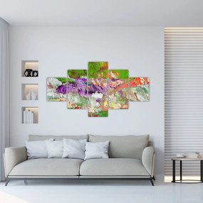 Obraz abstrakcji - malarstwo (125x70 cm)