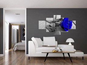 Obraz - Niebieska róża (125x70 cm)