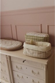 Jasnoróżowy tekstylny dziecięcy kosz na zabawki 30x20x20 cm Swan Rose – Lorena Canals