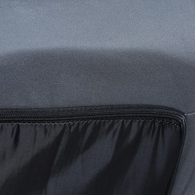 HOMCOM Fotel, kręcące siedzisko, regulowane oparcie, miękka tapicerka, oddychające pokrycie, Dunkelgrau, 62 x 70 x 95cm