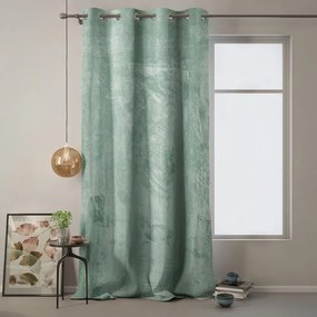 Miętowozielona zasłona AmeliaHome Velvet, 140x270 cm