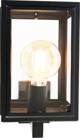 Inteligentna rustykalna lampa ścienna czarna z WiFi G95 - Sutton Up