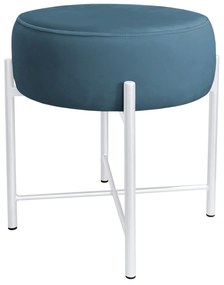 Taboret Pola noga metalowa biała MG33