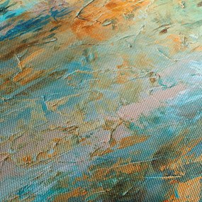Obraz niebieskiej abstrakcji (125x70 cm)