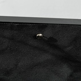 Outsunny Donica wysoka drewniana na kółkach odporna na warunki atmosferyczne czarna 89x48x47 cm | Aosom PL