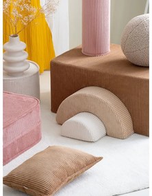 Brązowy sztruksowy piankowy plac zabaw 3 szt. wysokość 37 cm 75x49 cm Rainbow Montessori – Wigiwama