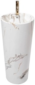 Umywalka Ceramiczna Wolnostojąca Blanka Marble Marmur