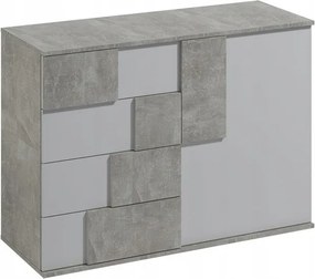 Komoda ESTRADA 121 cm do Salonu Sypialni Beton