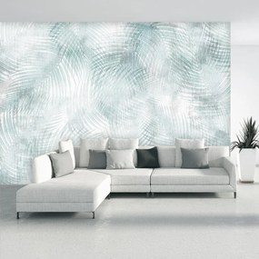 Fototapeta - Liście na betonowej ścianie (196x136 cm)
