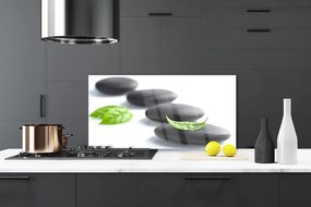 Szkło do Kuchni na Ścianę Malarska Interpretacja Orchidei