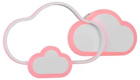 Biała lampa dziecięca 52x25 cm Cloudy – Trio