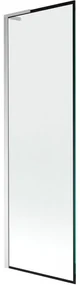 Mexen Next L parawan nawannowy 1-skrzydłowy 60 x 150 cm, czarny wzór, chrom - 895-060-000-03-70-01