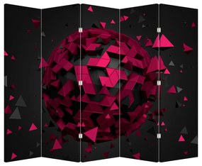 Parawan - Abstrakcja 3D (210x170 cm)