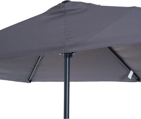 Parasol ogrodowy aluminiowy z korbką półkolisty outsunny