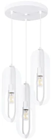 Lampa wisząca NICUS 3P biała SOLLUX  LIGHTING