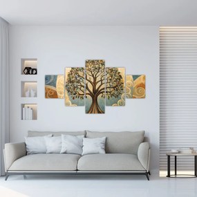 Obraz – Drzewo życia i spirale (125x70 cm)