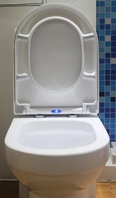 Deska sedesowa wolnoopadająca Soft-Close U1002Biały połysk z oświetleniem LED
