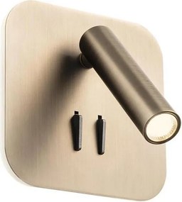 Redo 01-4473 - Kinkiet LED QUDA LED/6W/230V+LED/3W CRI 90 brązowy