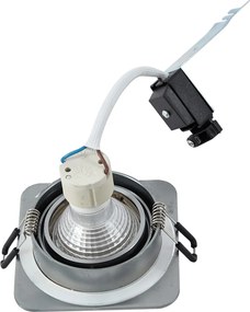 Zestaw 6 okrągłych reflektorów wpuszczanych Gunmetal GU10 50mm Regulowane IP44 - Alberto