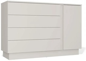 Kaszmirowa komoda z 4 szufladami i szafką A3-E44
