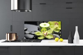 Panel Szklany Elegancja Białej Orchidei