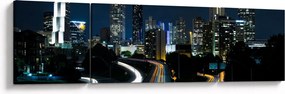 Obraz nocnej metropolii (170x50 cm)