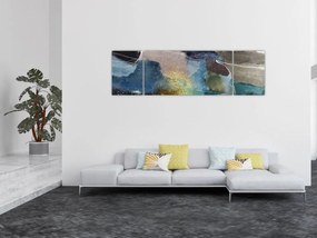 Obraz - Akwarelowa abstrakcja (170x50 cm)