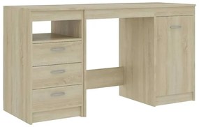 Funkcjonalne biurko w kolorze dąb sonoma - M005