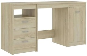 Funkcjonalne biurko w kolorze dąb sonoma R4-Z16