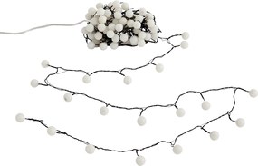 Świąteczne lampki sznurkowe zielone ze 100 diodami LED białe 5m IP44 - Dasher