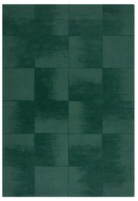 Morski wełniany dywan tkany ręcznie 120x170 cm Demi Check Ombre – Flair Rugs