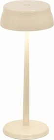 Lampa stołowa LED Zafferano SISTER LIGHT Wi-Fi Smart w kolorze kości słoniowej, ładowalna i ściemnialna
