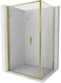 Mexen Exo kabina prysznicowa składana 85 x 95 cm, transparent, złota - 816-085-095-50-00