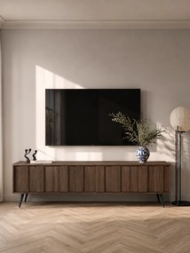 Szafka RTV Flaro 184 cm z oświetleniem - dąb dunin