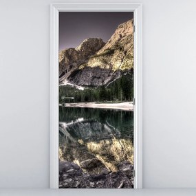 Fototapeta na drzwi - Jezioro w górach (95x205cm)