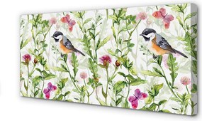 Duży obraz na płótnie Malarski Ptak w Trawie