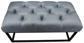 Ławka CHESTERFIELD LOFT BL14 pufa podnóżek metal