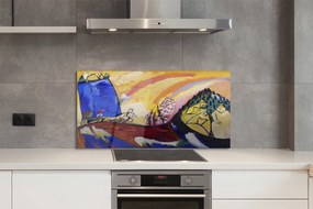 Panel nad Blat Kuchenny Obraz z Trójką - Wassily Kandinsky