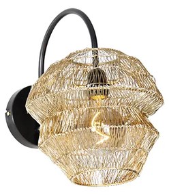 Orientalna lampa ścienna złota - VadiKolonialny Oswietlenie wewnetrzne