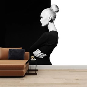 Fototapeta - Kobieta à la yin i yang (196x136 cm)