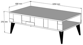 Stolik konferencyjny Madrid Anthracite and Walnut